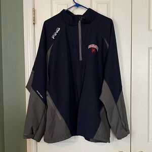Ping University of Richmond Navy and Gray Half-Zip Jacket